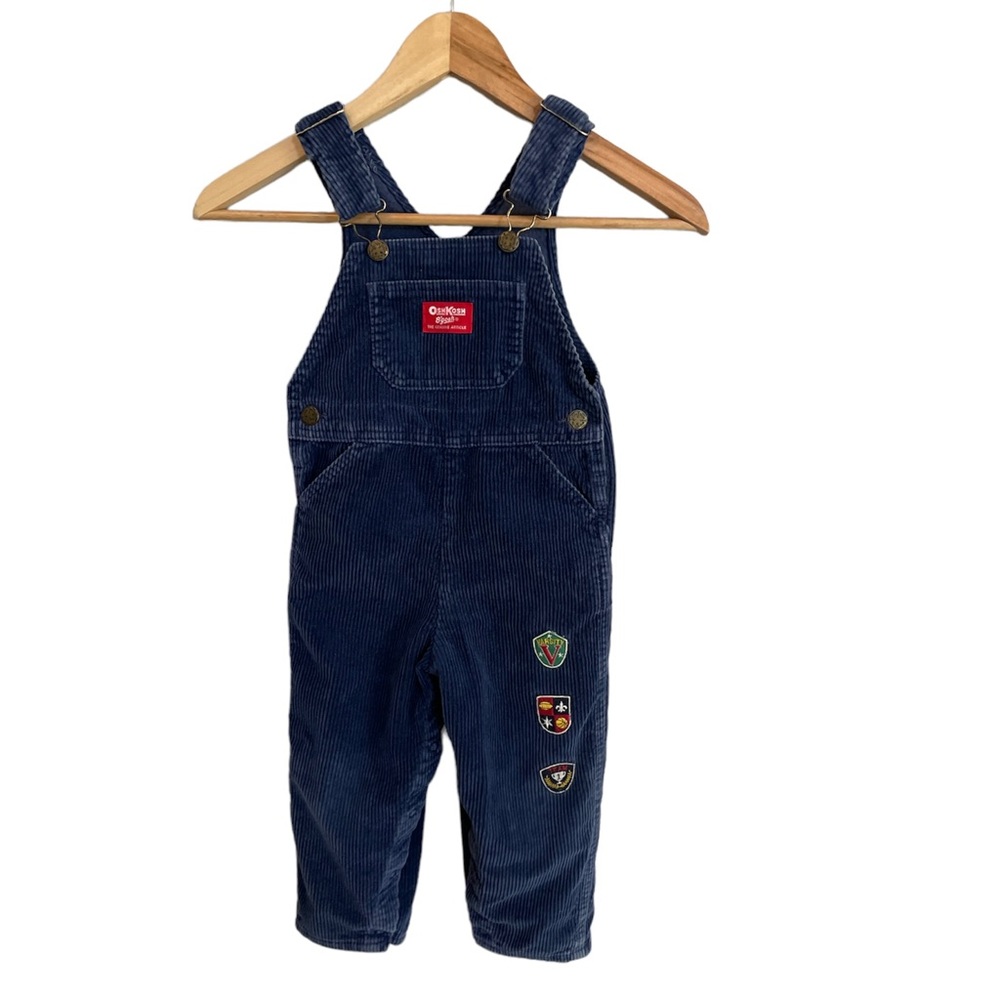 Vintage OshKosh B’gosh Blue Corduroy Overalls 4T